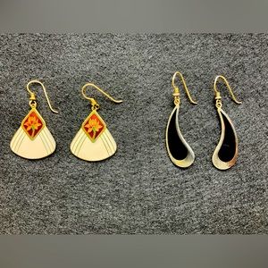 Vintage Laurel Birch earrings, 1980’s, 2 pairs
